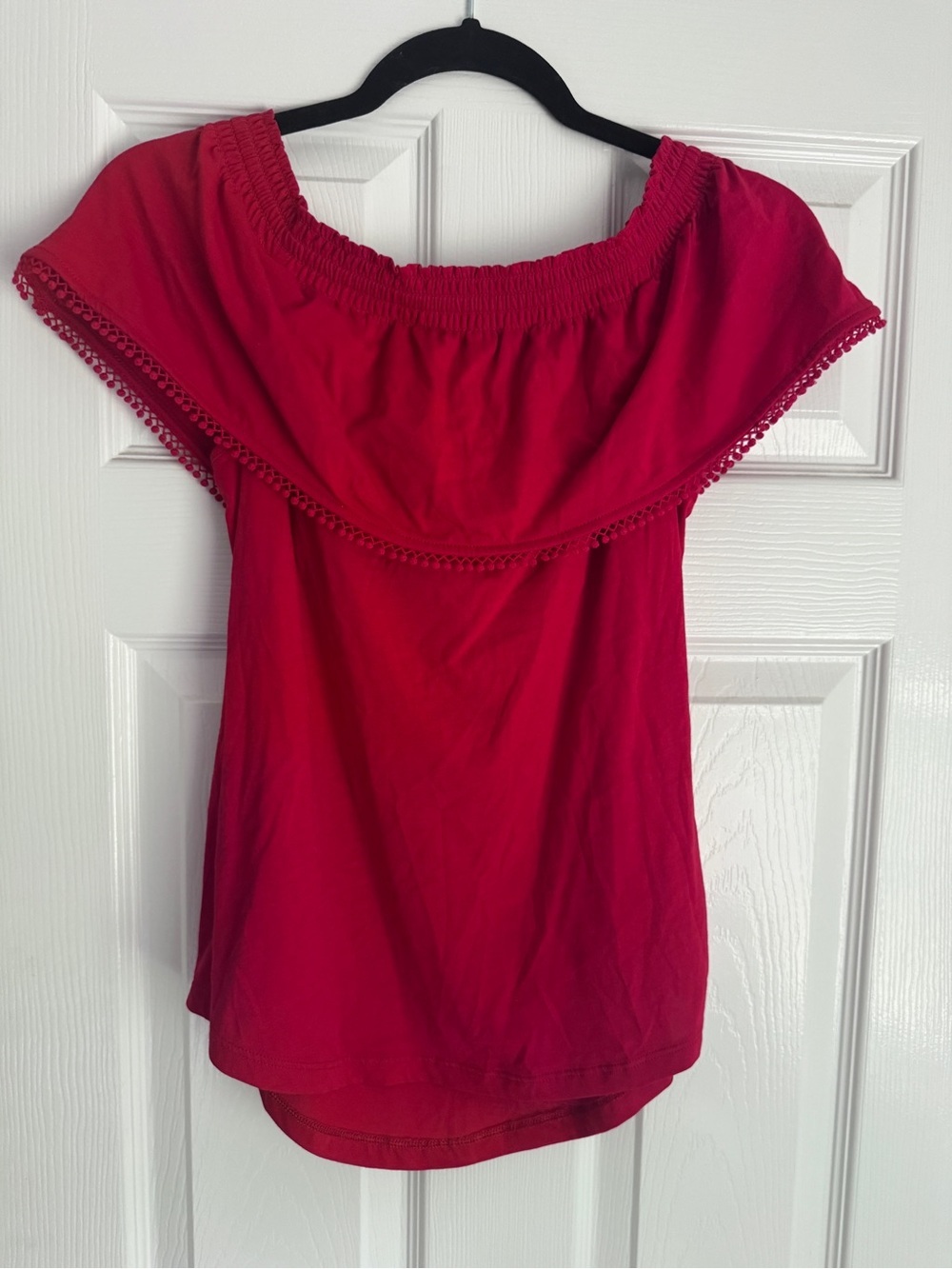 Ralph Lauren On/Off-Shoulder Ruffle Peasant Blouse Cottagecore - Picture 7 of 10
